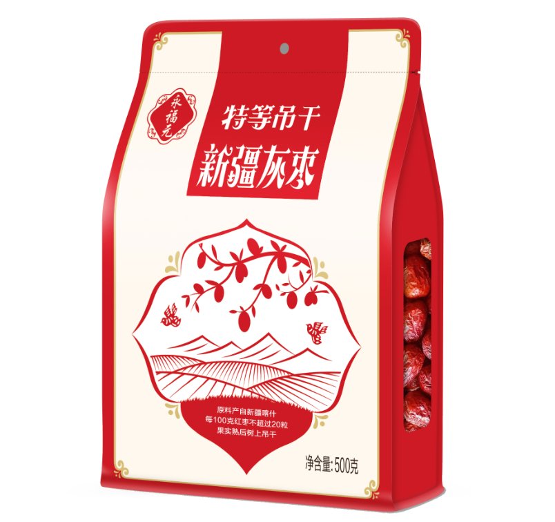 永福元新疆灰枣500g